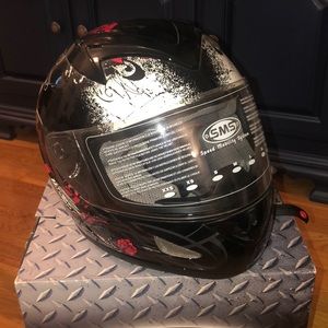 SMS Rhode Tattoo Black Helmet sz XS